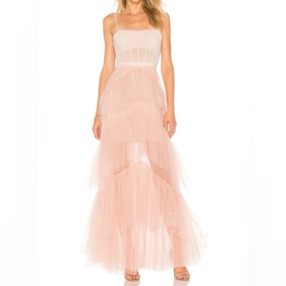 BCBG MAXARIA Oly Womens Ruffled Corset Evening Dress - Picture 11 of 11